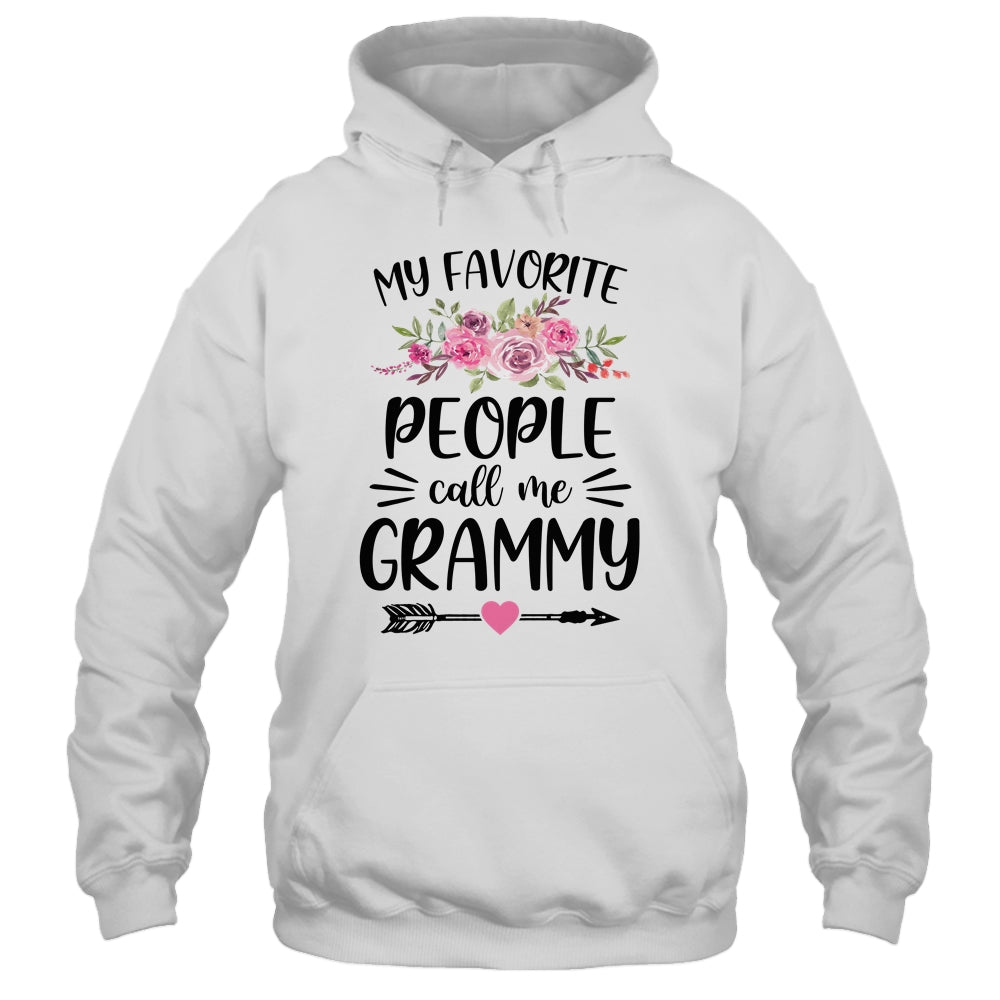 My Favorite People Call Me Grammy Mother's Day Floral Shirt & Tank Top | siriusteestore
