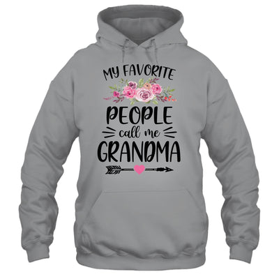My Favorite People Call Me Grandma Mother's Day Floral Shirt & Tank Top | siriusteestore