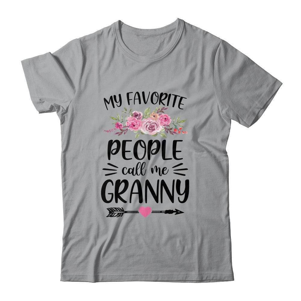My Favorite People Call Me Granny Mother's Day Floral Shirt & Tank Top | siriusteestore