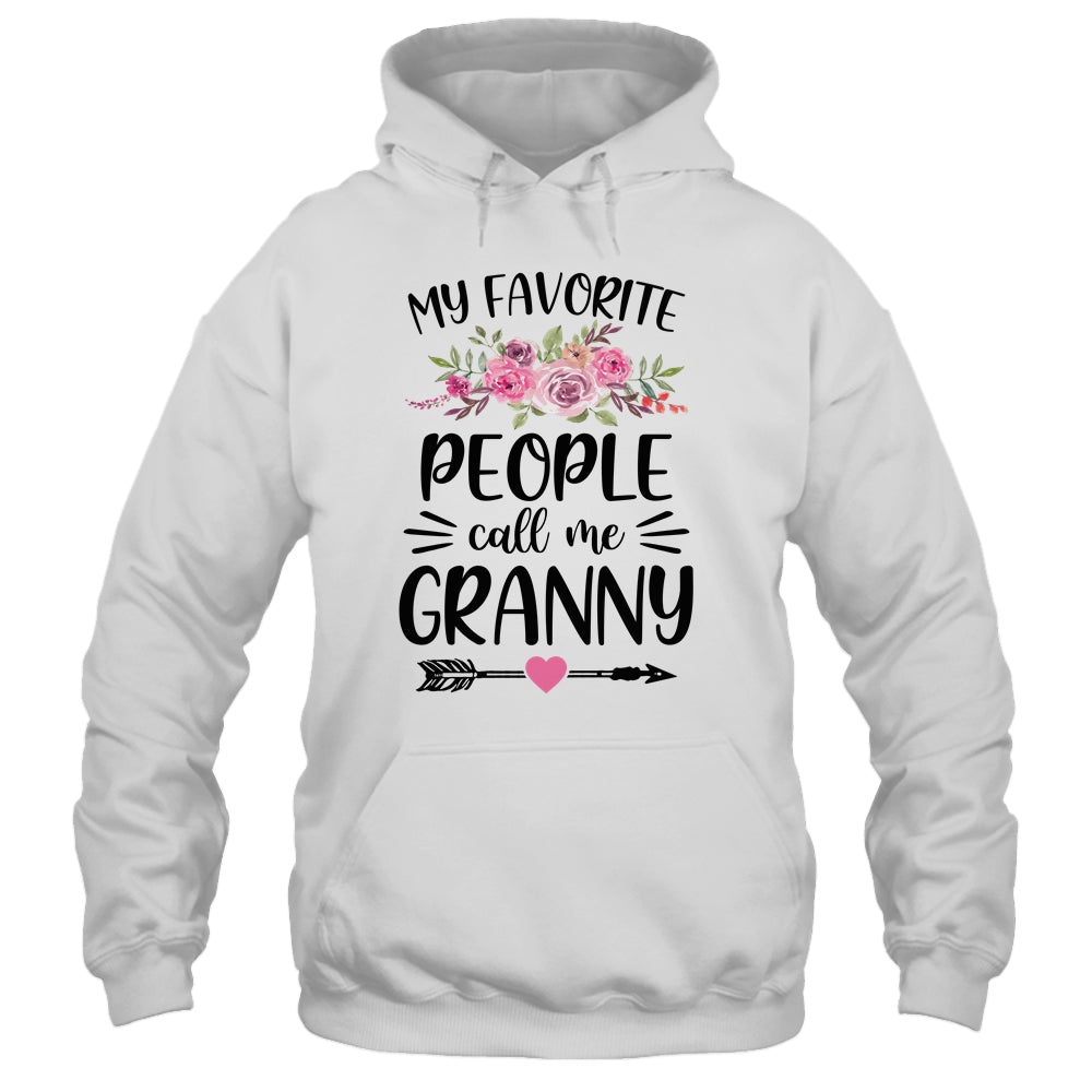 My Favorite People Call Me Granny Mother's Day Floral Shirt & Tank Top | siriusteestore