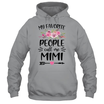My Favorite People Call Me Mimi Mother's Day Floral Shirt & Tank Top | siriusteestore