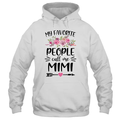 My Favorite People Call Me Mimi Mother's Day Floral Shirt & Tank Top | siriusteestore