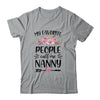 My Favorite People Call Me Nanny Mother's Day Floral Shirt & Tank Top | siriusteestore