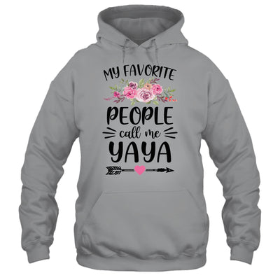 My Favorite People Call Me Yaya Mother's Day Floral Shirt & Tank Top | siriusteestore