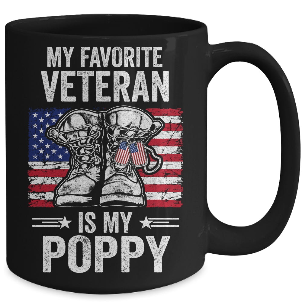 My Favorite Veteran Is My Poppy Father Veterans Day Mug | siriusteestore