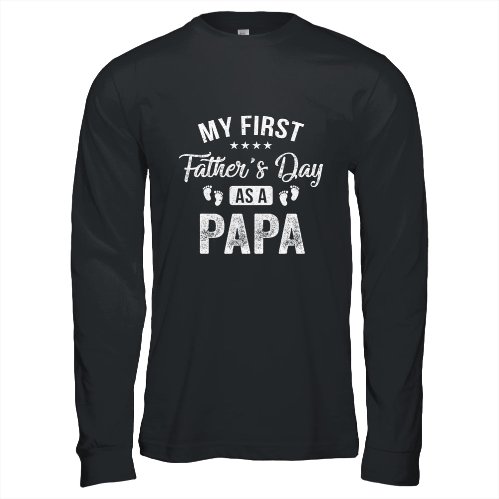 My First Father's Day As A Papa Fathers Day Shirt & Hoodie | siriusteestore