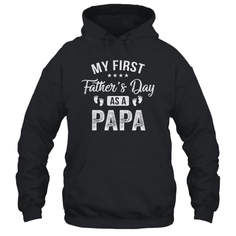 My First Father's Day As A Papa Fathers Day Shirt & Hoodie | siriusteestore
