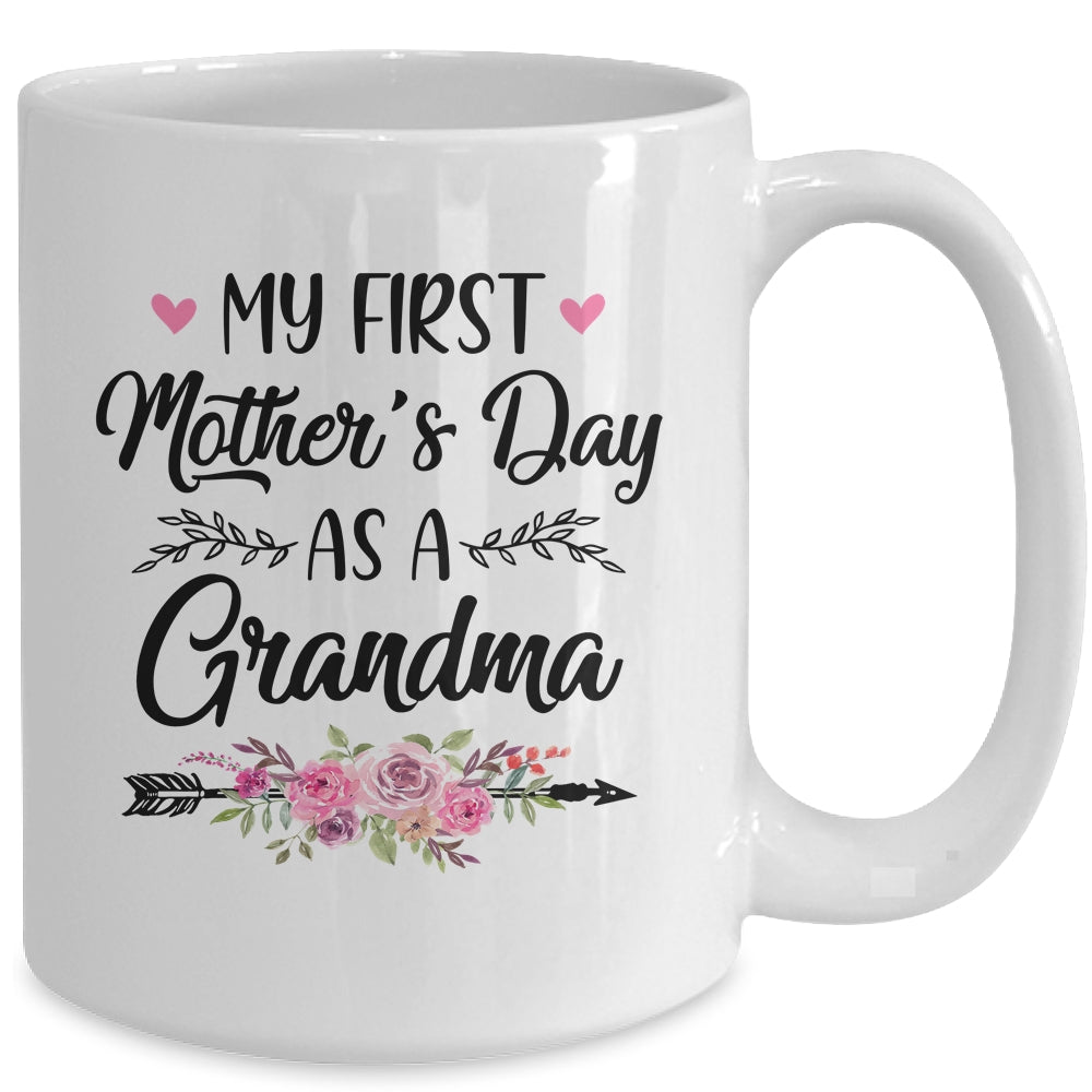 My First Mother's Day As A Grandma Mothers Day Mug | siriusteestore