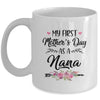 My First Mother's Day As A Nana Mothers Day Mug | siriusteestore