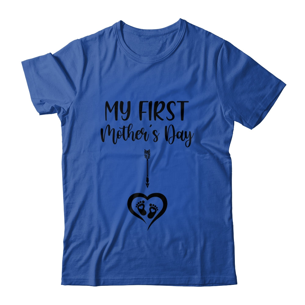 My First Mothers Day Mommy Pregnancy Announcement Shirt & Tank Top | siriusteestore