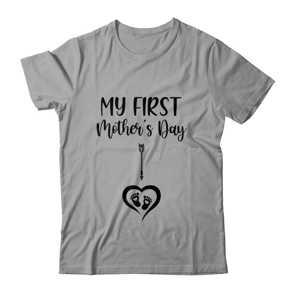 My First Mothers Day Mommy Pregnancy Announcement Shirt & Tank Top | siriusteestore