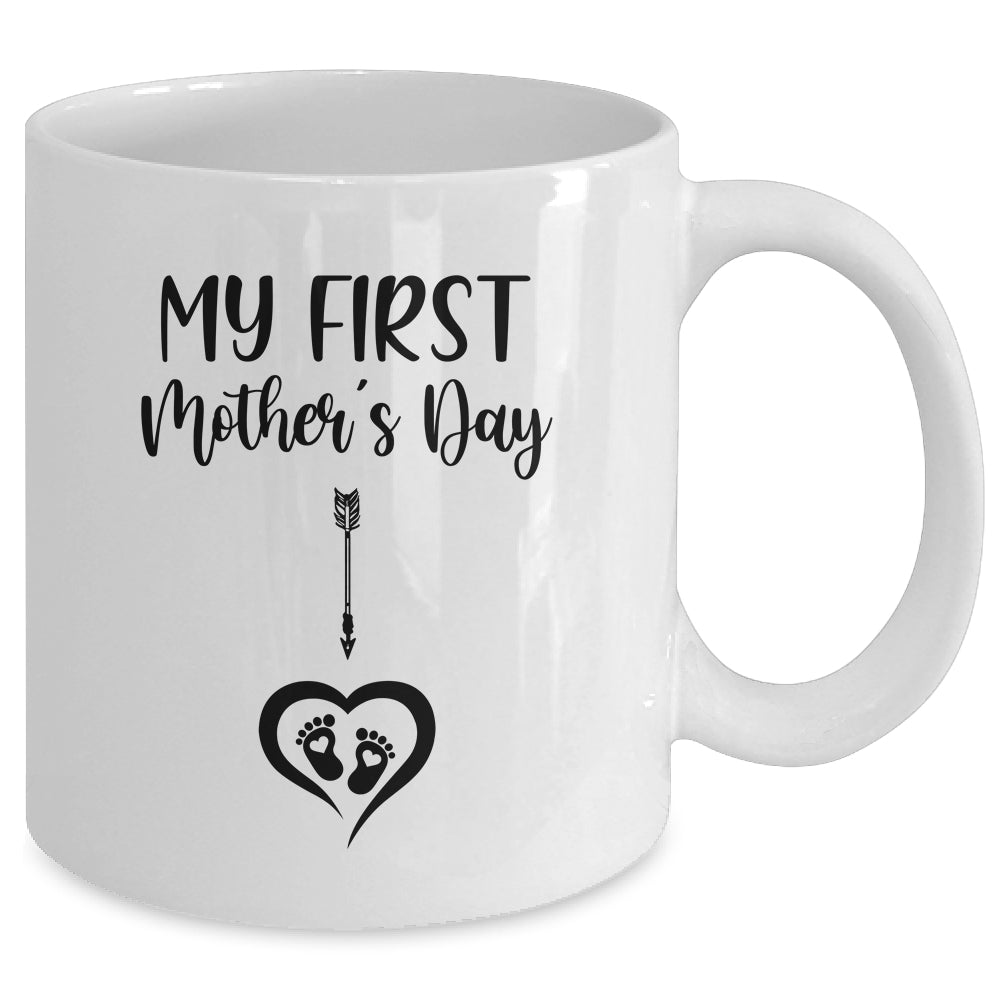 My First Mothers Day Mommy Pregnancy Announcement Mug | siriusteestore