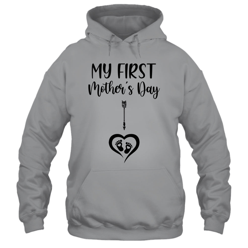 My First Mothers Day Mommy Pregnancy Announcement Shirt & Tank Top | siriusteestore