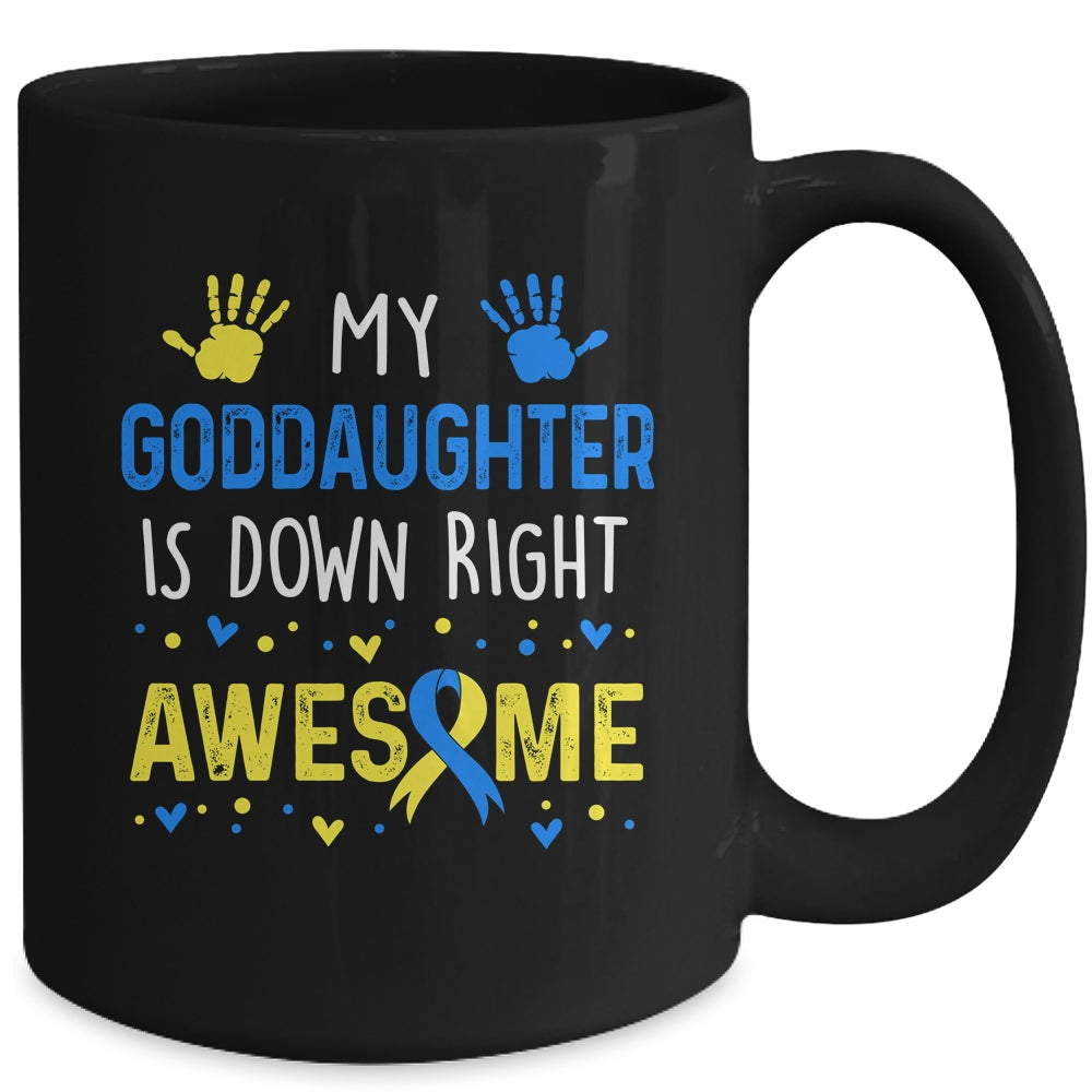 My Goddaughter Down Right Awesome Down Syndrome Awareness Mug | siriusteestore