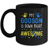 My Godson Down Right Awesome Down Syndrome Awareness Mug | siriusteestore