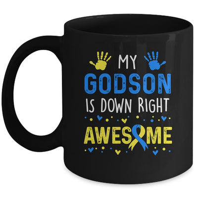 My Godson Down Right Awesome Down Syndrome Awareness Mug | siriusteestore
