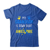 My Grandson Down Right Awesome Down Syndrome Awareness Shirt & Hoodie | siriusteestore