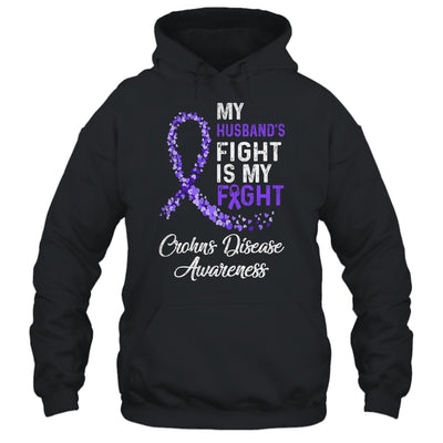 My Husbands Fight Is My Fight Crohns Disease Awareness Shirt & Hoodie | siriusteestore