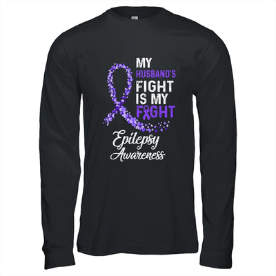 My Husbands Fight Is My Fight Epilepsy Cancer Awareness Shirt & Hoodie | siriusteestore