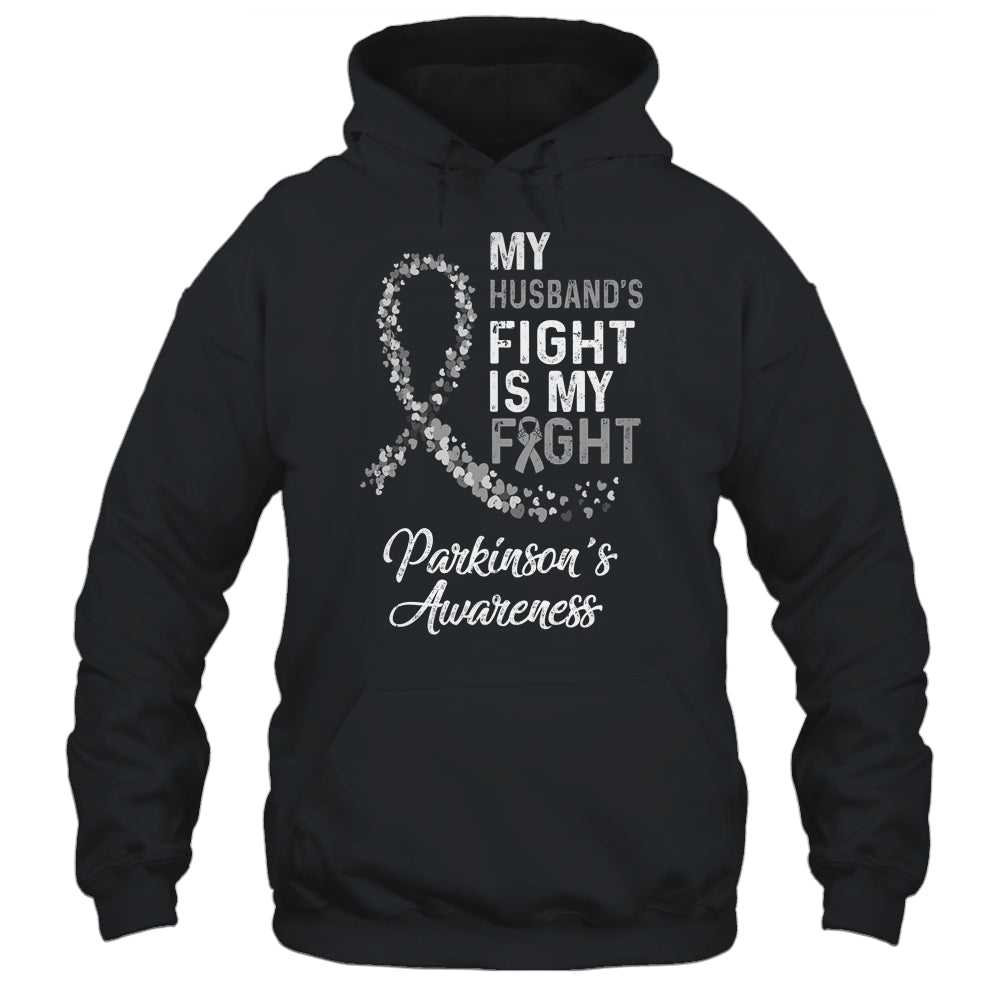 My Husbands Fight Is My Fight Parkinson's Cancer Awareness Shirt & Hoodie | siriusteestore