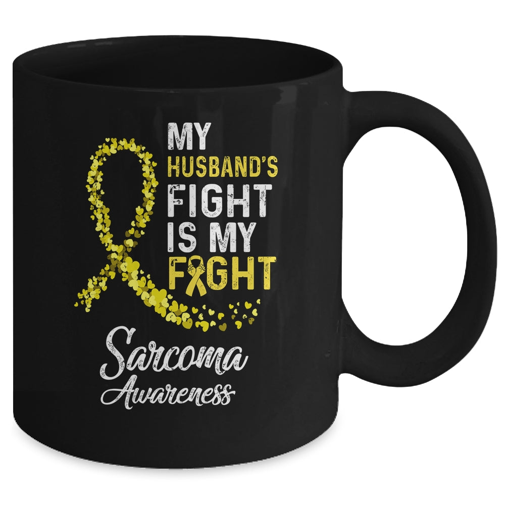 My Husbands Fight Is My Fight Stomach Cancer Awareness Mug | siriusteestore