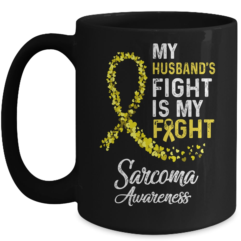 My Husbands Fight Is My Fight Stomach Cancer Awareness Mug | siriusteestore