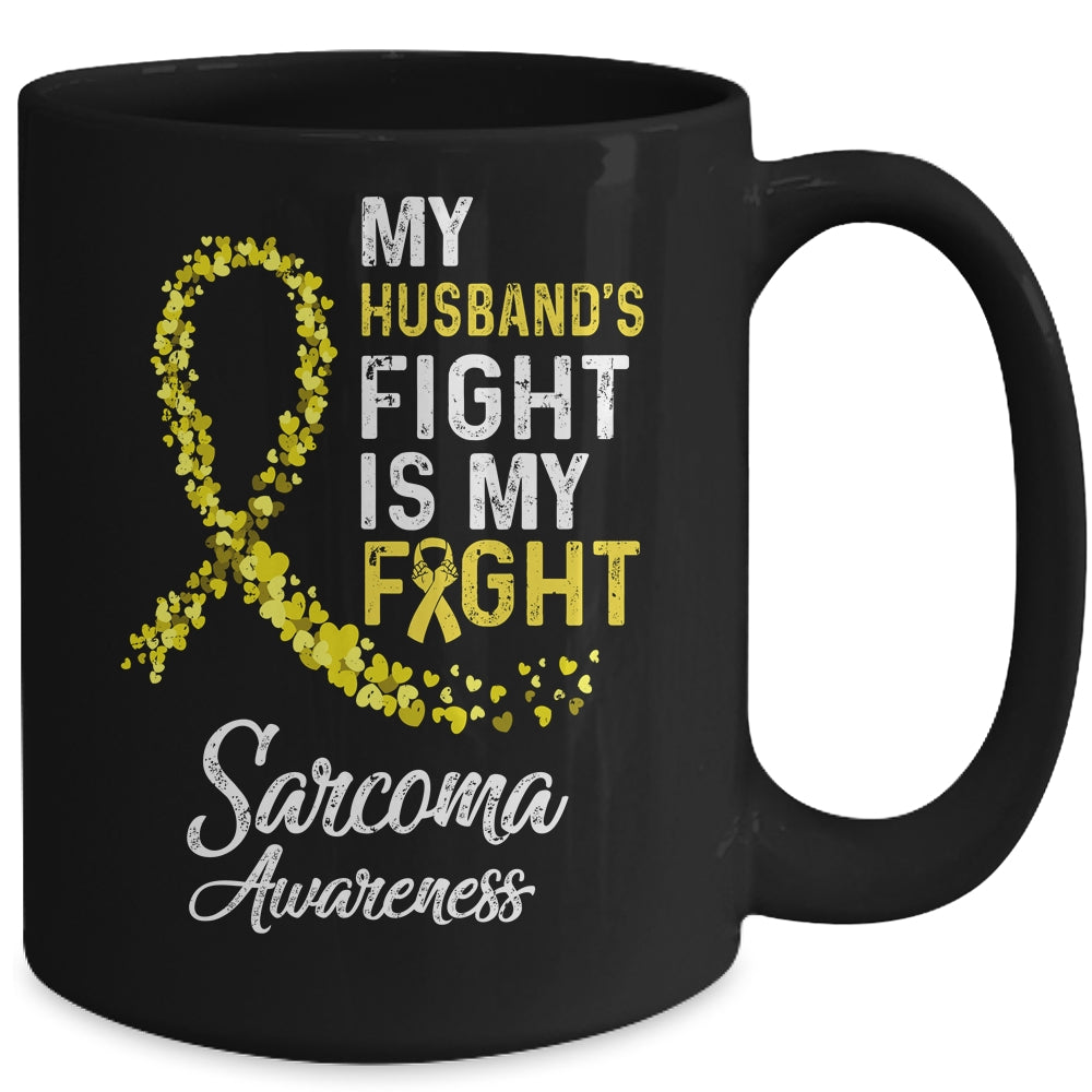 My Husbands Fight Is My Fight Stomach Cancer Awareness Mug | siriusteestore