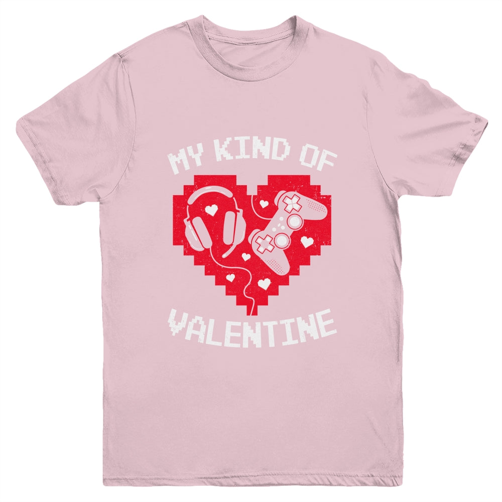 My Kind Valentine Gamer Valentines Day Gaming Men Boys Kids Youth Shirt | siriusteestore