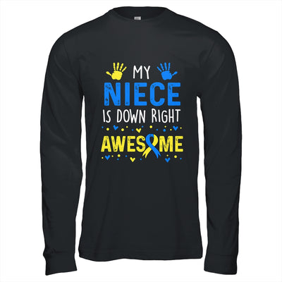 My Niece Down Right Awesome Down Syndrome Awareness Shirt & Hoodie | siriusteestore