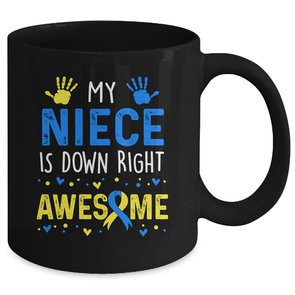 My Niece Down Right Awesome Down Syndrome Awareness Mug | siriusteestore