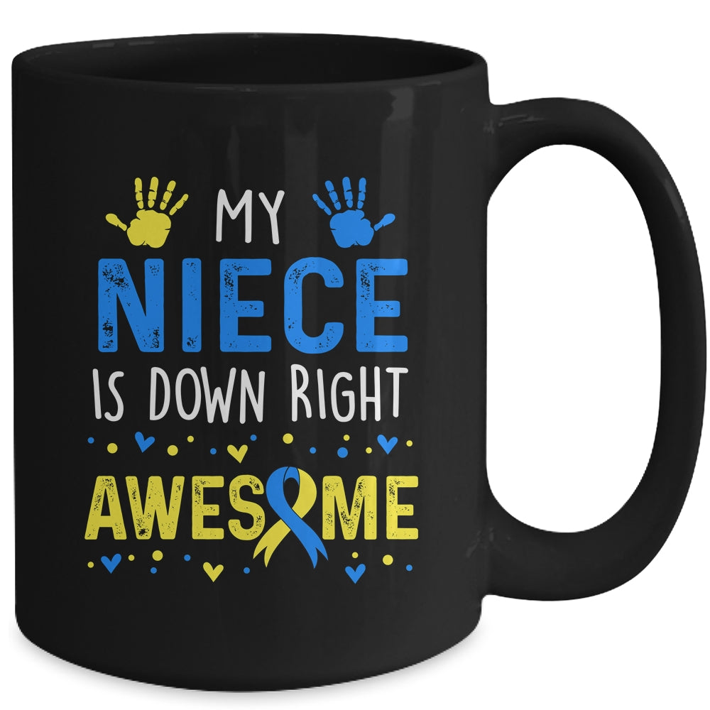 My Niece Down Right Awesome Down Syndrome Awareness Mug | siriusteestore
