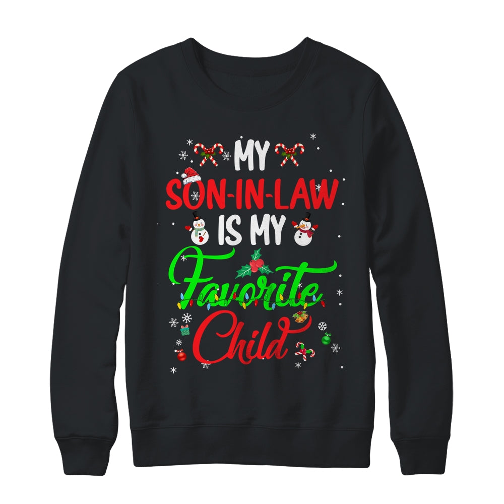 My Son In Law Is My Favorite Child From Mother In Law Xmas Shirt & Sweatshirt | siriusteestore