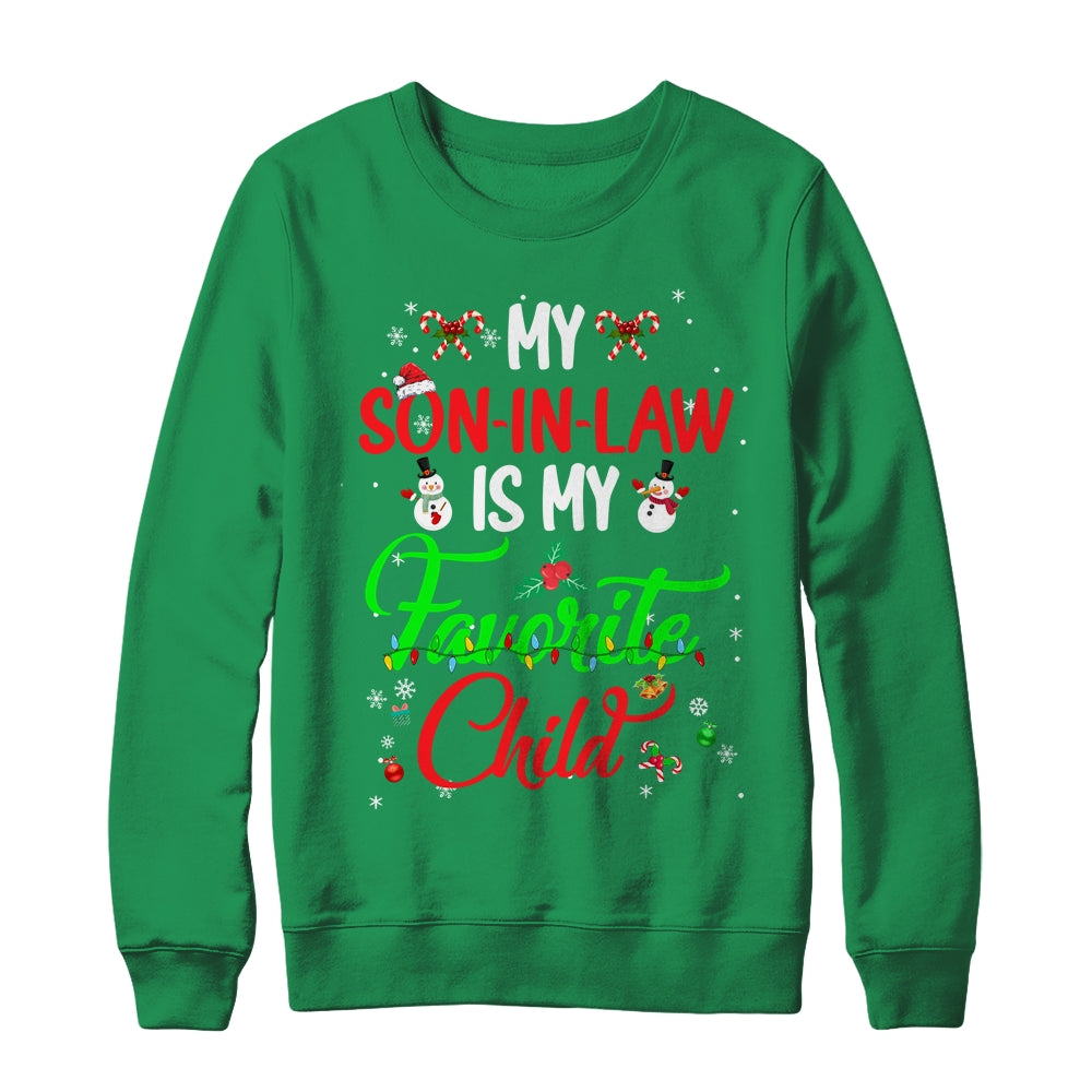 My Son In Law Is My Favorite Child From Mother In Law Xmas Shirt & Sweatshirt | siriusteestore