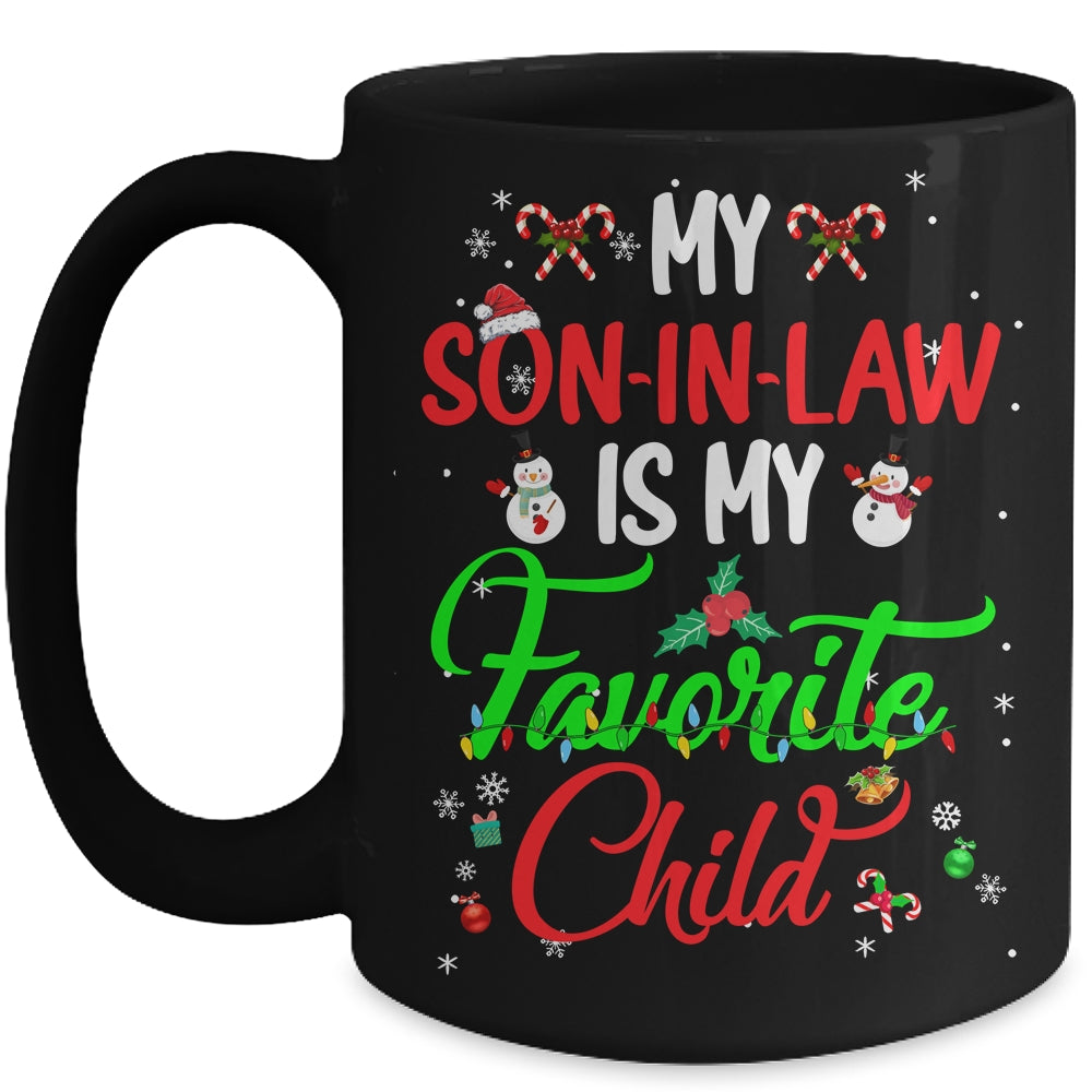 My Son In Law Is My Favorite Child From Mother In Law Xmas Mug | siriusteestore