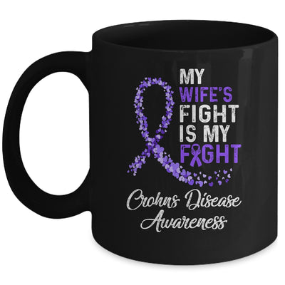 My Wifes Fight Is My Fight Crohns Disease Awareness Mug | siriusteestore