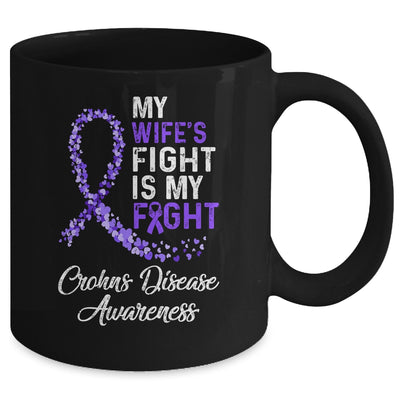 My Wifes Fight Is My Fight Crohns Disease Awareness Mug | siriusteestore