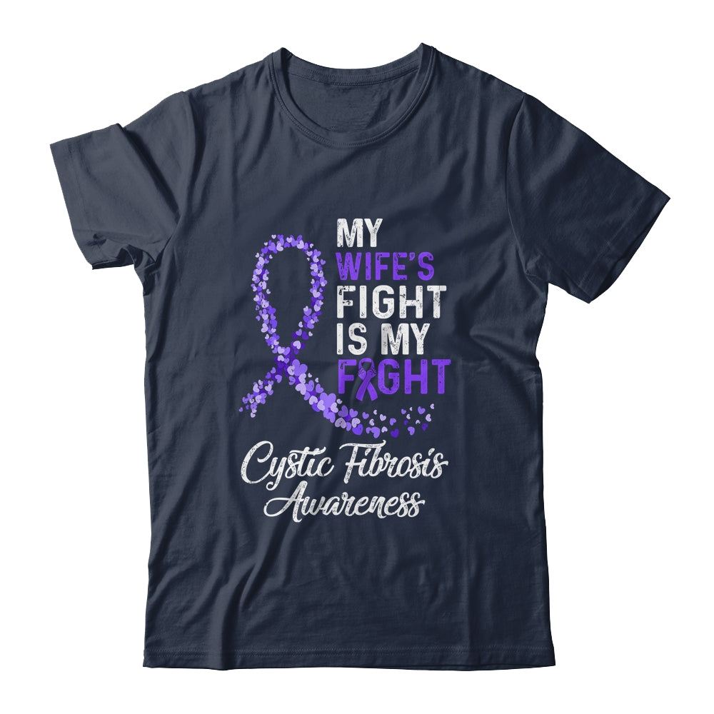 My Wifes Fight Is My Fight Cystic Fibrosis Awareness Shirt & Hoodie | siriusteestore