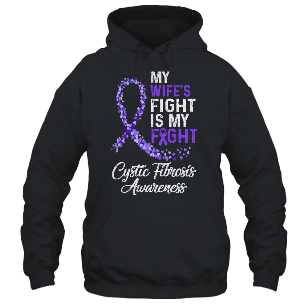My Wifes Fight Is My Fight Cystic Fibrosis Awareness Shirt & Hoodie | siriusteestore