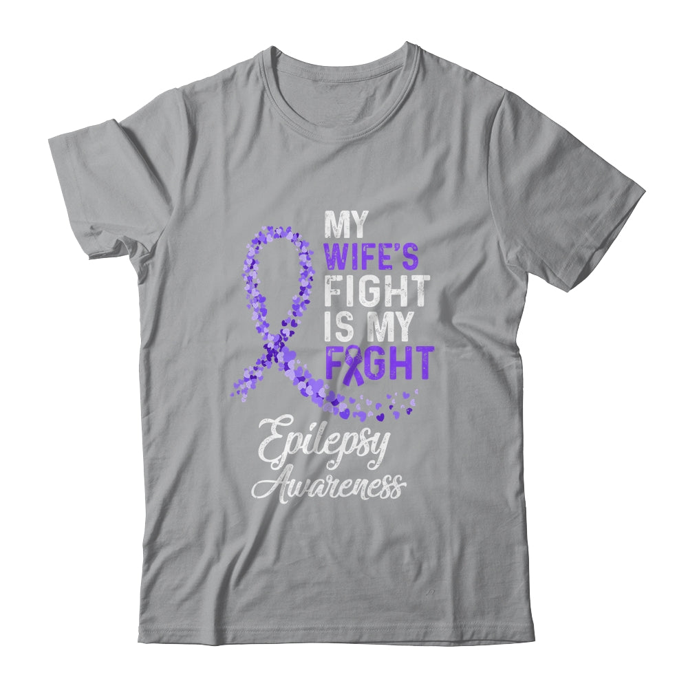 My Wifes Fight Is My Fight Epilepsy Cancer Awareness Shirt & Hoodie | siriusteestore