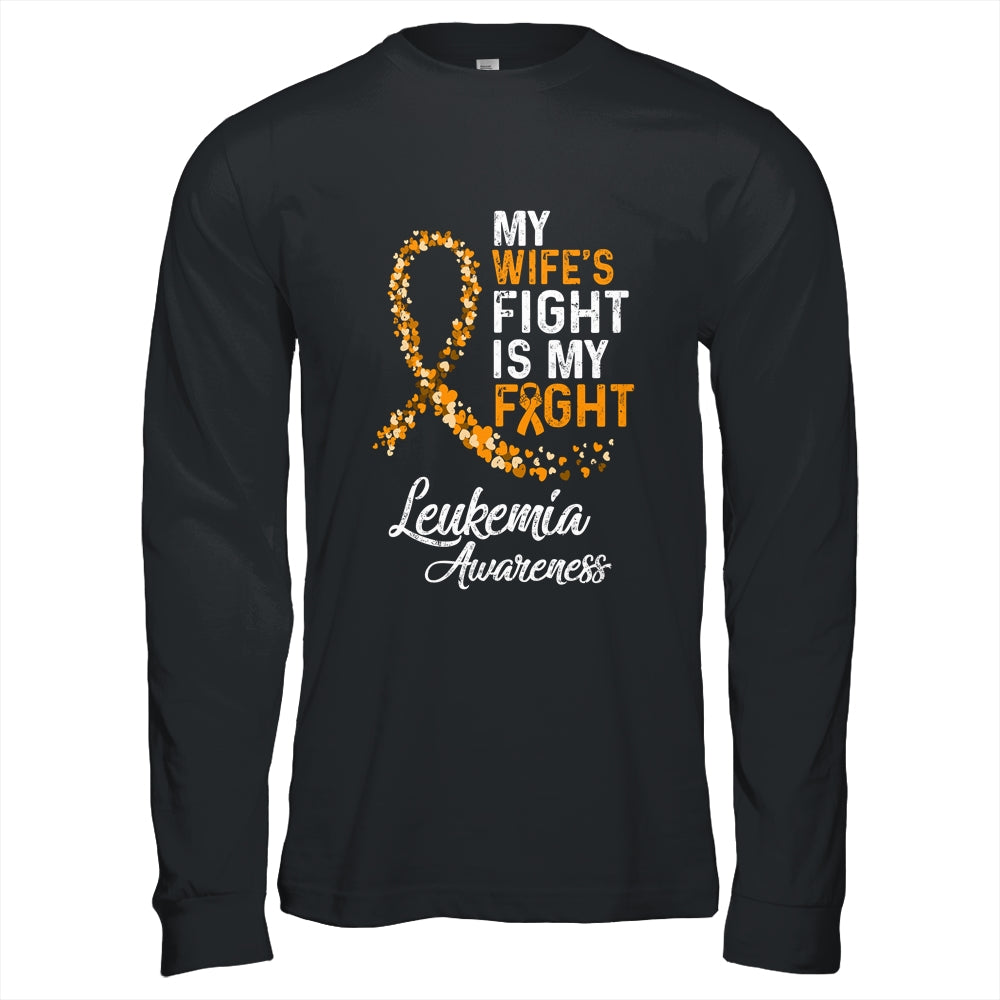 My Wifes Fight Is My Fight Leukemia Cancer Awareness Shirt & Hoodie | siriusteestore