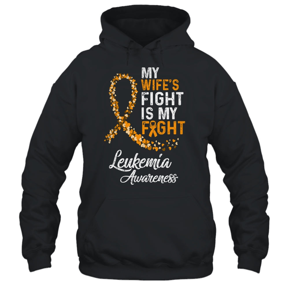 My Wifes Fight Is My Fight Leukemia Cancer Awareness Shirt & Hoodie | siriusteestore
