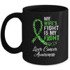 My Wifes Fight Is My Fight Liver Cancer Awareness Mug | siriusteestore