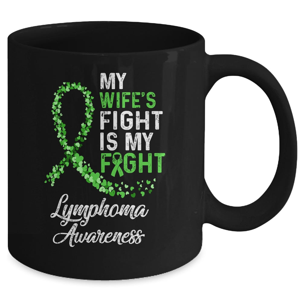 My Wifes Fight Is My Fight Lymphoma Cancer Awareness Mug | siriusteestore