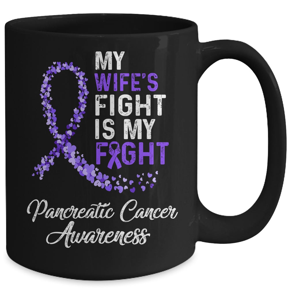 My Wifes Fight Is My Fight Pancreatic Cancer Awareness Mug | siriusteestore