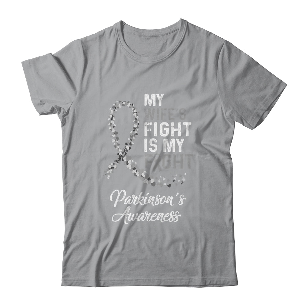 My Wifes Fight Is My Fight Parkinson's Cancer Awareness Shirt & Hoodie | siriusteestore