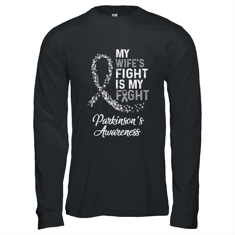 My Wifes Fight Is My Fight Parkinson's Cancer Awareness Shirt & Hoodie | siriusteestore