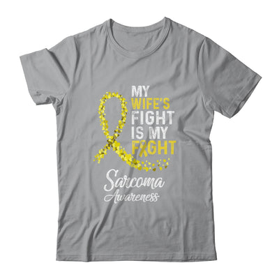 My Wifes Fight Is My Fight Sarcoma Cancer Awareness Shirt & Hoodie | siriusteestore