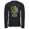 My Wifes Fight Is My Fight Sarcoma Cancer Awareness Shirt & Hoodie | siriusteestore