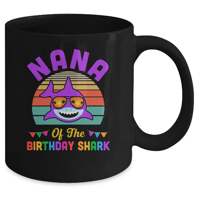 Nana Of The Shark Birthday Grandma Matching Family Mug | siriusteestore