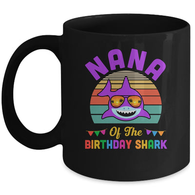 Nana Of The Shark Birthday Grandma Matching Family Mug | siriusteestore